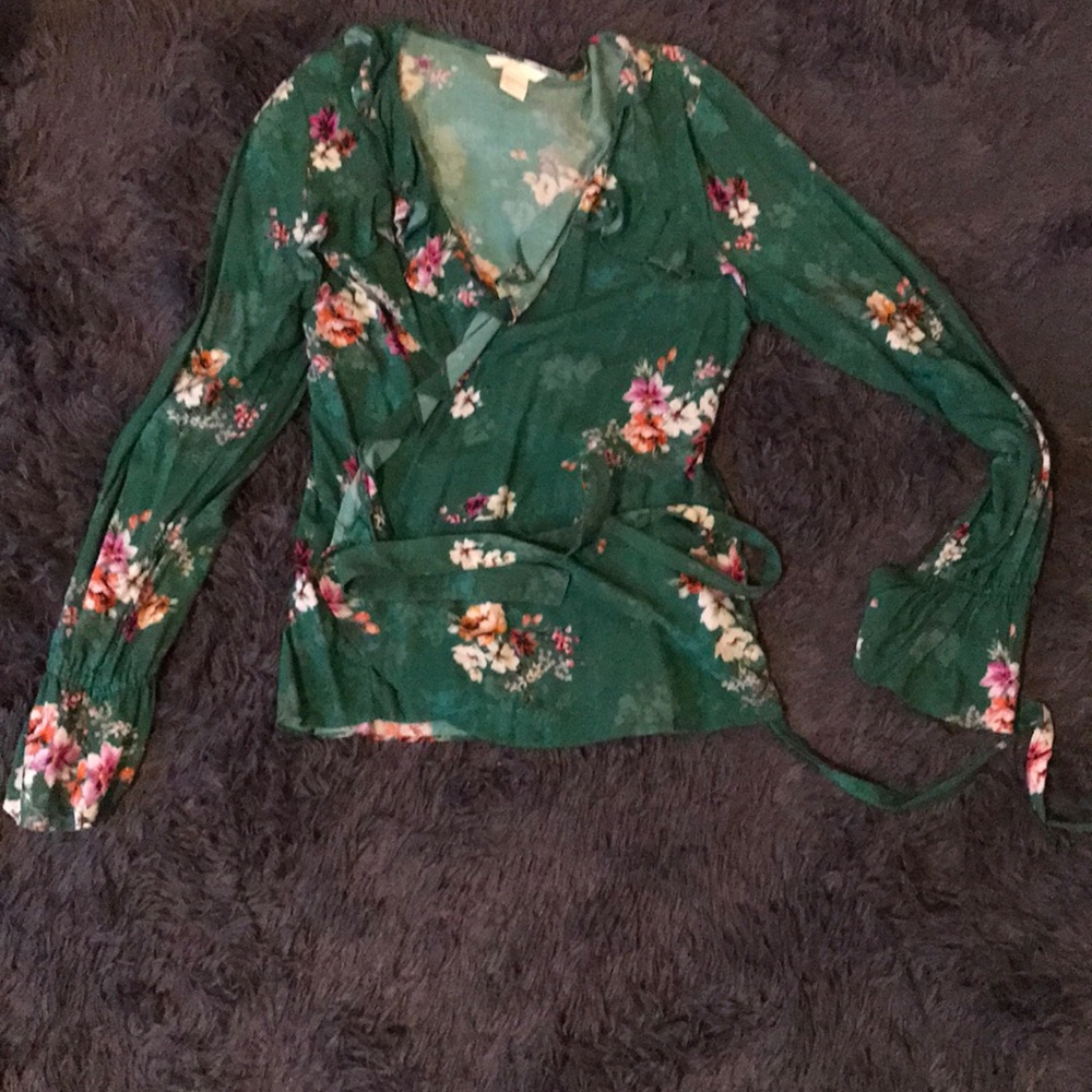 Green blouse